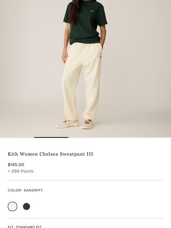 Kith Pants - Kith Women Chelsea Sweatpant III - Sandrift Cream